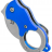 Складной нож-брелок Fox Mini-KA Karambit Blue 535 BL - Складной нож-брелок Fox Mini-KA Karambit Blue 535 BL