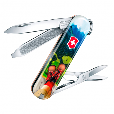 Многофункциональный складной нож-брелок Victorinox I Love Hiking 0.6223.L2002 