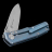 Складной нож Fox Terzuola Blue Titanium 525TiBL - Складной нож Fox Terzuola Blue Titanium 525TiBL