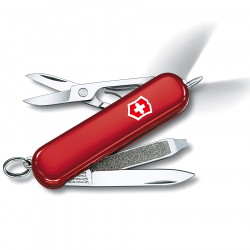 Нож-брелок Victorinox Красный с фонариком 0.6228